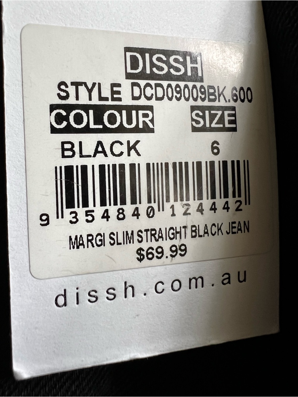 Dissh MARGI slim straight black jeans - Picture 7 of 9